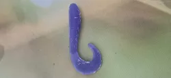 Soft lure mold comma fish shape