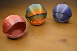Spherical box PAC-MAN, EYE -PRINT-IN-PLACE