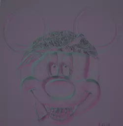 Stoner Mouse -Paint it your self wall art- 3d printer