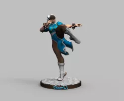 Street Fighter Chun Li - 3D Printing Model Diorama