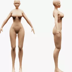 Stylized Female Base Mesh