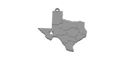 Texas  state keychain