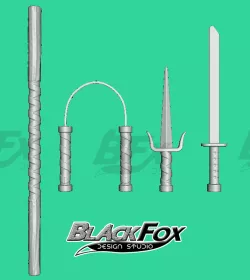 TMNT 13" Weapons