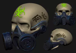 toxic skull