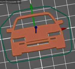Toyota Corolla AE86 key silhouette