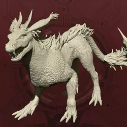 Umbral Drake - Growl Pose (Alien Creature)