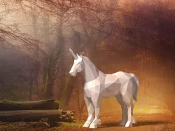 Unicorn low poly