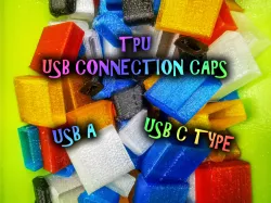 USB Connection caps A and C for TPU Printing