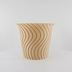Wavy Cup Planter, Vase Mode, Slimprint