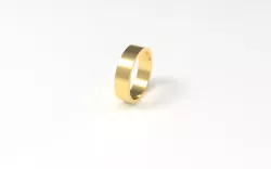 wedding ring square band 5mm