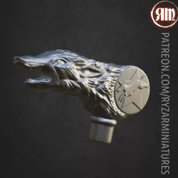 Wolf head cane