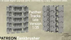 1/35 late Panther single link workable tracks - 3D scan based!