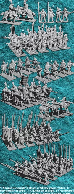 10mm Spanish Empire Humans - Army Bundle