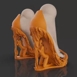 12 3d shoes / model for bjd doll / 3d printing / 3d doll / bjd / ooak / stl / articulated dolls / file