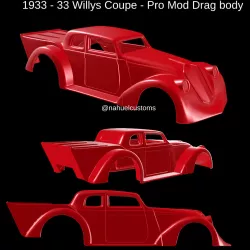 1933 - 33 Willys Coupe - Pro Mod Drag body