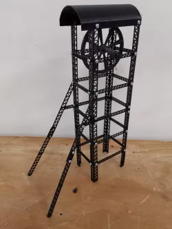 3D figurative headframe/mining shaft model