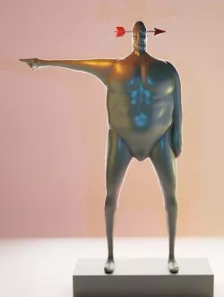 A person with conflicting thoughts