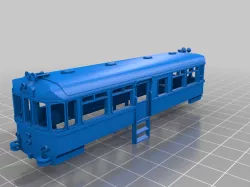 AC Railbus adaptation at TT scale
