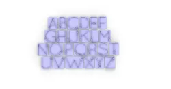 ALPHABET - ALPHABET - ABC - ALPHABET - ALPHABET - LETTERS - STAMP COOKIE CUTTER -