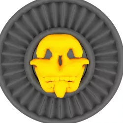 amulett with skull