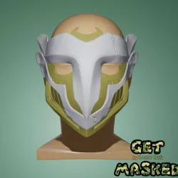 Arcane Ekko Firelight leader mask. League of legends