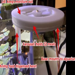 Automatic Pellet Feeder for Shrimp Aquarium