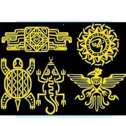 Aztec symbols_Plank 1