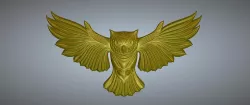 bas-relief real 3D Relief For CNC building decor wall-mount for decoration "Owl-04"  3d print and CNC