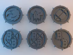 BB Tokens - 40mm x 4mm (plus spikes)