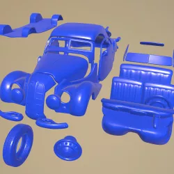 BMW 327 cabriolet 1937 printable car in separate parts