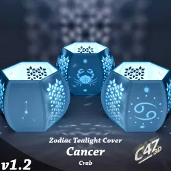 Cancer (Crab / Lobster) Zodiac Tealight Cover