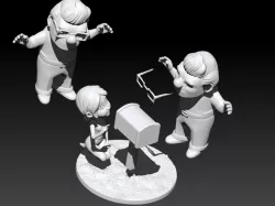 Carl and Ellie young - 3d print 3D print model