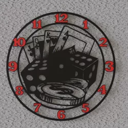 casino wall clock