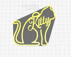 Cat Christmas Ornament - Kitty Christmas Ornament