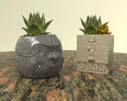 Chan chan and nailhead pots