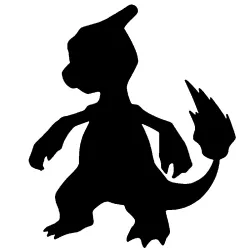 Charmeleon wall decal