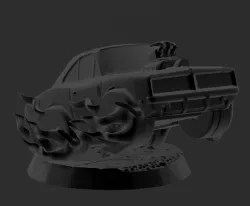Chibi Ghost Rider Car - HellCharger