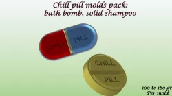 CHILL PILL MOLDS PACK: BATH BOMB, SOLID SHAMPOO