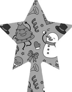 CHRISTMAS LITHOPHANE Star