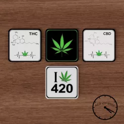 Coaster / Weed Coasters - Pack x4