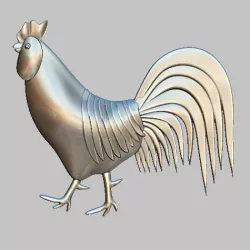cock, coq,stl file
