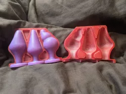 Collection of three Butt Plugs + Silicone Mold
