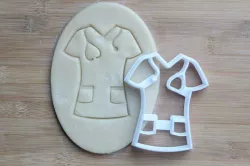 cookie cutter cookie cutter 8cm medical jacket medical jacket medicine fondant medicine nurse medical jacket
