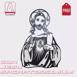 COR JESU SACRATISSIMUM - SCULPTURE 2D - FREE DESIGN