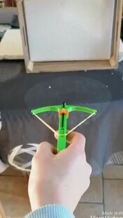 Crossbow print in place