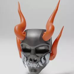 Cyberpunk Oni Mask