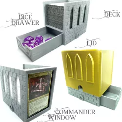 Deck Box Magic EDH / Commander - Magic The Gathering (MTG) - V.2
