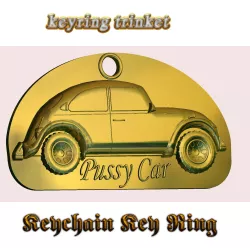 Decor Tiket keychain Pussy Car keyring trinket neck pendant key-keeper pk-01 3d-print and cnc