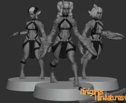 Demonesses anime figurines