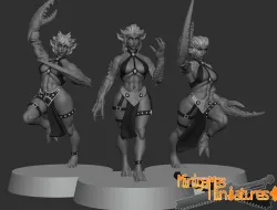 Demonesses anime figurines
